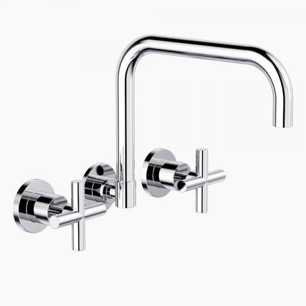 CLARK CROSS WALL SINK SET CHROME #CL10042.C4A