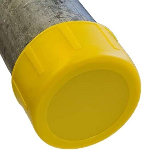 Scaffold Tube Clip: 48mm Yellow HDPE Plastic