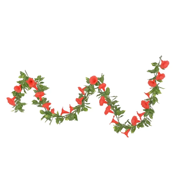 160cm Outdoor Red Petunia Garland