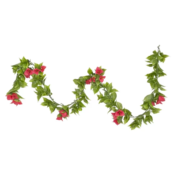 160cm Outdoor Red Poinsettia Garland