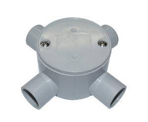 Junction box shallow 20mm 4 way 10 box CABJB4-20 - Perth Building Materials