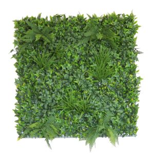 100x100cm Artificial Hedge Fire Resistant - Boston Fern