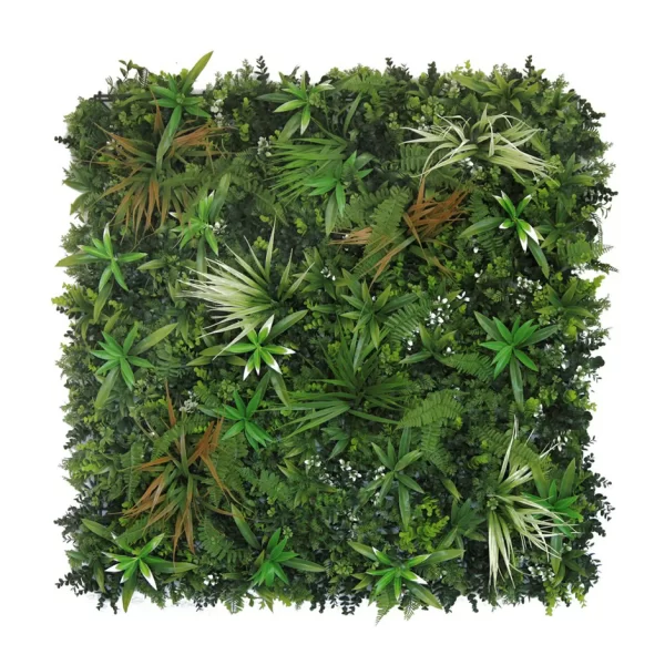 100x100cm Artificial Hedge Tile Spider Fern