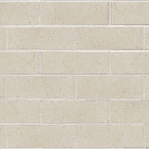 Beige brick wall with horizontal mortar joints in a running bond pattern
