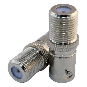 Matchmaster 08MM-B6 Coaxial Adaptor, ‘F’ Female to BNC Female Adaptor (5 Pack), Used to convert BNC male connectors to ‘F’ female