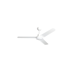 HPM CF12HWE Ceiling Fan, Less Light, 1200mm, 48", 3 Speed, 3 Blade, Metal Body & Aluminium Blades, AC Motor, Hangsure, 240V 65W, White