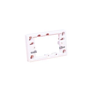 HPM 137DWE Mounting Block, Flange, Shallow, Surface, 18mm depth, White Electric