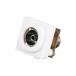 Clipsal 30FFPFMS-BK Standard Series TV Outlet Mech, Antenna, Socket, F-Type to PAL, Straight, Flush, Single, 75OHM, RG6,  Suit Standard, 2000 & C2000 Plates, Black