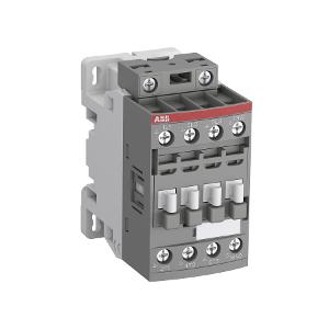 ABB AF09301011 AF Series Contactor, 3 Pole, 20/60Vdc, 4KW, 9A AC3, 1 N/O Auxiliary,  Screw Terminals, Din Rail Mount, 77mm x 86mm x 45mm