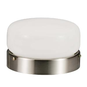 Airflow AIRCLIPSS Ceiling Fan Light, Clipper, Retrofit, E27 Edison Screw Lampholder, Glass Opal Diffuser, 240V, Stainless Steel