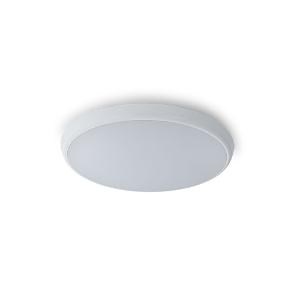 Atom AT3014/25/WH/TRI Low-Profile Oyster Light, 25W Dimmable, Tri-CCT 3000K/4000K/5700K, IP54, 350mm Diameter, Polycarbonate, White
