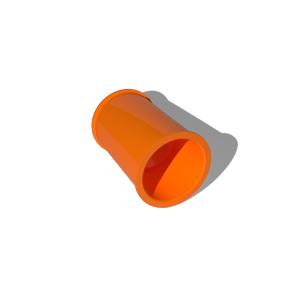 APP JC80OR Heavy Duty Coupling, PVC, 80mm x 255mm, Conduit and Pipe Connector, Metric, Orange