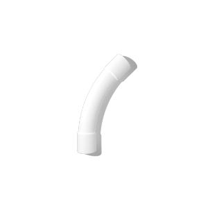 APP NBNQSB50WH Sweep Bend, 50mm PVC, UV Stabilised, 22.5° Bend Angle, 310mm Length, IP66, AS/NZS 2053.2 Compliance, Box of 30, White