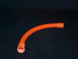 Australian Plastic Profiles APP LSB20OR Underground Conduit Bend, Long Sweep, 20mm, PVC, 90 Degree, Orange