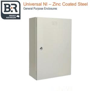 B&R Enclosures NI08083 Enclosure Universal NI Series 800 (H) x 800 (W) x 300 (D) mm Steel Zinc Coated