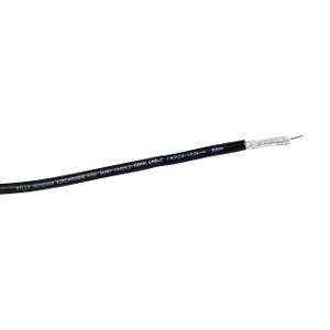 Bitek 02BDRG6QBE RG6 Quad Shield Cable, 305m Smart Reel, Copper Clad Steel, PVC Jacket, 7.2mm Diameter, Black