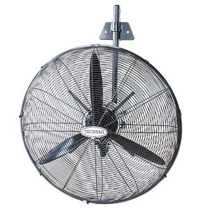 Techpro 762W/3K Industrial Wall Fan, 750mm, 3 Blade, 280W, 300m3/min Airflow, 1380rpm Speed, 78dB Noise Level, Wall Mounted, Black