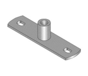 Burndy BCMP10Z Threaded Rod Hanger, Horizontal Mount, M10, Zinc Plated