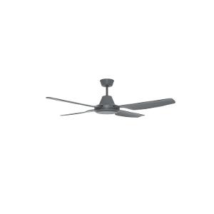 Clipsal C4HS1300-AN Airflow Caloundra Series Ceiling Fan, Less Light, 1300mm, 52 Inch, 3 Speed, 4 Blade, Metal Body ABS Blades, AC Motor, Hangsure, 240V 75W, Anthracite
