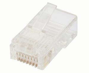 Cabac C68P8CUS2P-X Unshielded Data Plug, 2 Piece,  RJ45 8P8C Solid or Stranded UTP, Modular RJ plug for cat6 Unshielded data applications, 10 Pack