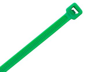 Cabac CT200GR/100, Cable Tie Green Nylon Indoor use 4.8mm (W) 200mm (L) Pack of 100