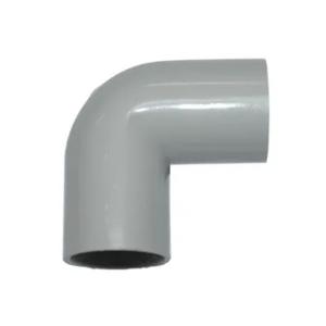 Cabac EL32-P Tripac Range PVC Fitting Elbow, 90 Degree, 32mm, Medium-Duty, UV-Stabilised, Above Ground Electrical Cabling, Grey