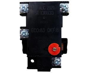 Cabac RS-ST13-70K ST Series Hot Water Thermostat, Solar Compatible, 50-70 degree C, SPST/DPST, Automatic Cycling, High Limit Reset, Black/Red