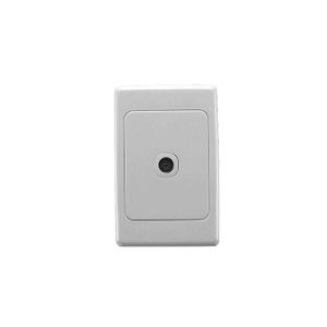 Clipsal 2031VTV75F-WE 2000 Series TV Outlet, Antenna, F-Type to PAL, Flush, Single, Vertical/Horizontal, 75OHM, RG6, White Electric