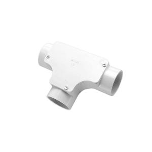 Clipsal 246/40-GY Conduit Inspection Tee, 40mm, PVC, Grey