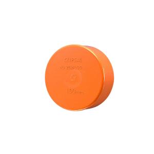 Clipsal 262/63-EO Conduit End Cap, Push On, 63mm, PVC, Electrical Orange