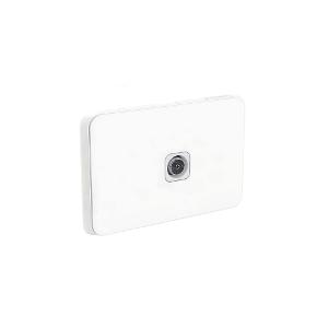 Clipsal 3041VTV75F-VW Iconic Series TV Outlet, Antenna, F-Type to PAL, Flush, Single, Vertical/Horizontal, 75OHM, RG6, Vivid White