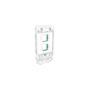 Clipsal 3042G Iconic Series Grid Plate Only, Switch Plate, 2 Gang, Less Mechs, Flush, Vertical/Horizontal