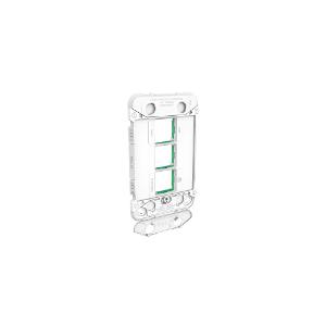 Clipsal 3043G Iconic Series Grid Plate Only, Switch Plate, 3 Gang, Less Mechs, Flush, Vertical/Horizontal