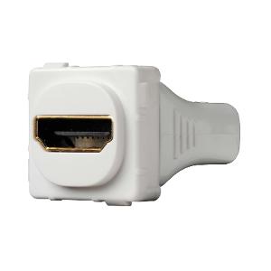 Clipsal 30HDMIS-WE Standard 30 Series HDMI Mech, Straight Rear Connection, Female, White Electric