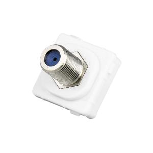 Clipsal 30PFM-BK Standard Series TV Outlet Mech, Antenna, Socket, F-Type to F Type, Pay TV, Straight, Flush, Single, 75OHM, RG6,  Suit Standard, 2000 & C2000 Plates, Black