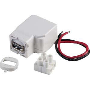 Clipsal 30USBCM Standard Series USB Charger Mech, with White Cap, Single, 1.2A, Suit Clipsal Standard Plates, White Electric