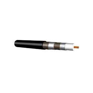Clipsal 3105RG6Q3B Actassi Coaxial Cable, Suit Satellite TV, RG6 Quad Shield, 75ohm, 305 Metre Box, Black
