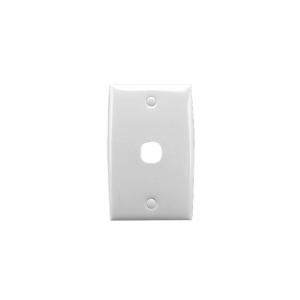 Clipsal 31VH-WE Standard Series Plate Only, Switch Plate, Less Mech, Flush, Vertical/Horizontal, 1 Gang, White Electric