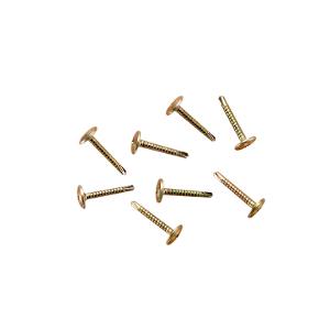 Clipsal 357WH25 Tek Screws, Washer Head, Button Head, Metal Cutting Drill Point, Self Drilling, Yellow Zinc Plated, 8g x 25mm, 100 Pack