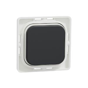 Clipsal 40APB-XB Iconic, Pushbutton Assembly, Blank, Extra Black