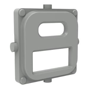 Clipsal 40E2USBACCAP-AG Iconic, Mech Cap Dual Usb Type A+C, Ash Grey