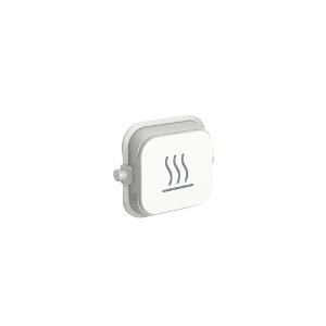 Clipsal 40HR-VW Iconic Series Switch Mech, Rocker Assembly Colour Cap with Heat Legend, 10 Pack, Vivid White