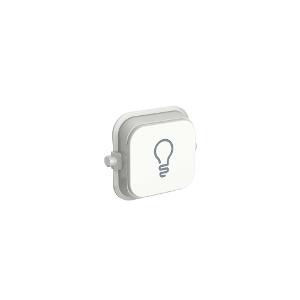 Clipsal 40LR-VW Iconic Series Switch Mech, Rocker Assembly Colour Cap with Light Legend, 10 Pack, Vivid White