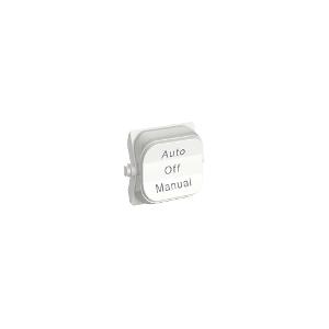Clipsal 49MLBL-VW Iconic Series Switch Mech, Rocker Toggle Assembly, Engraved Auto-Off-Manual, Up-Off-Down, Sensor-Off-Manual, 3 Pack, Vivid White