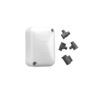 Clipsal 554/4-WE Junction Box, Large, Rectangular, with 1 Earth and 3 Active Loose Connectors, Screw on Lid, 45mm x 86mm x 58mm, White Electric