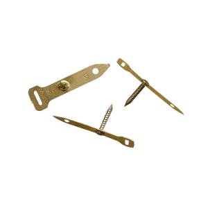 Clipsal 564PC1 Brass Pin Clip, No.1, Nail In, 38mm Length, Pack of 200
