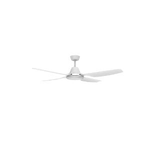 Clipsal C4HS1300-WE Airflow Caloundra Series Ceiling Fan, Less Light, 1300mm, 52", 3 Speed, 4 Blade, Metal Body ABS Blades, AC Motor, Hangsure, 240V 75W, White