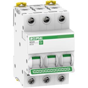 Clipsal MX9MC306 Max9 Series Miniature Circuit Breaker, MCB, 3 Pole, 6A, 415V, C Curve, 6KA, Din Rail Mount, 3 Module