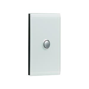 Clipsal 4061VH-EB Saturn Series Grid Plate & Surround, Switch Plate, 1 Gang, Less Mech, Flush, Vertical/Horizontal, Espresso Black