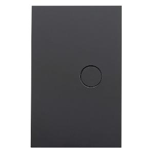 Clipsal Z4061PBL-ZB  Saturn Zen Series Switch, Single Pole, Flush, 1 Gang with LED, Vertical, 250V 20A, 1 or 2 Way, Zen Black